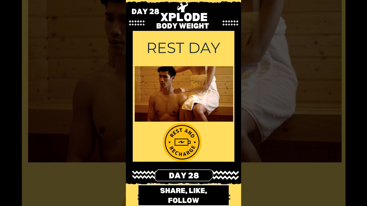 DAY 28 - Xplode Bodyweight Fitness Program: Unleash Your Potential in 40 Days! 💥💪 