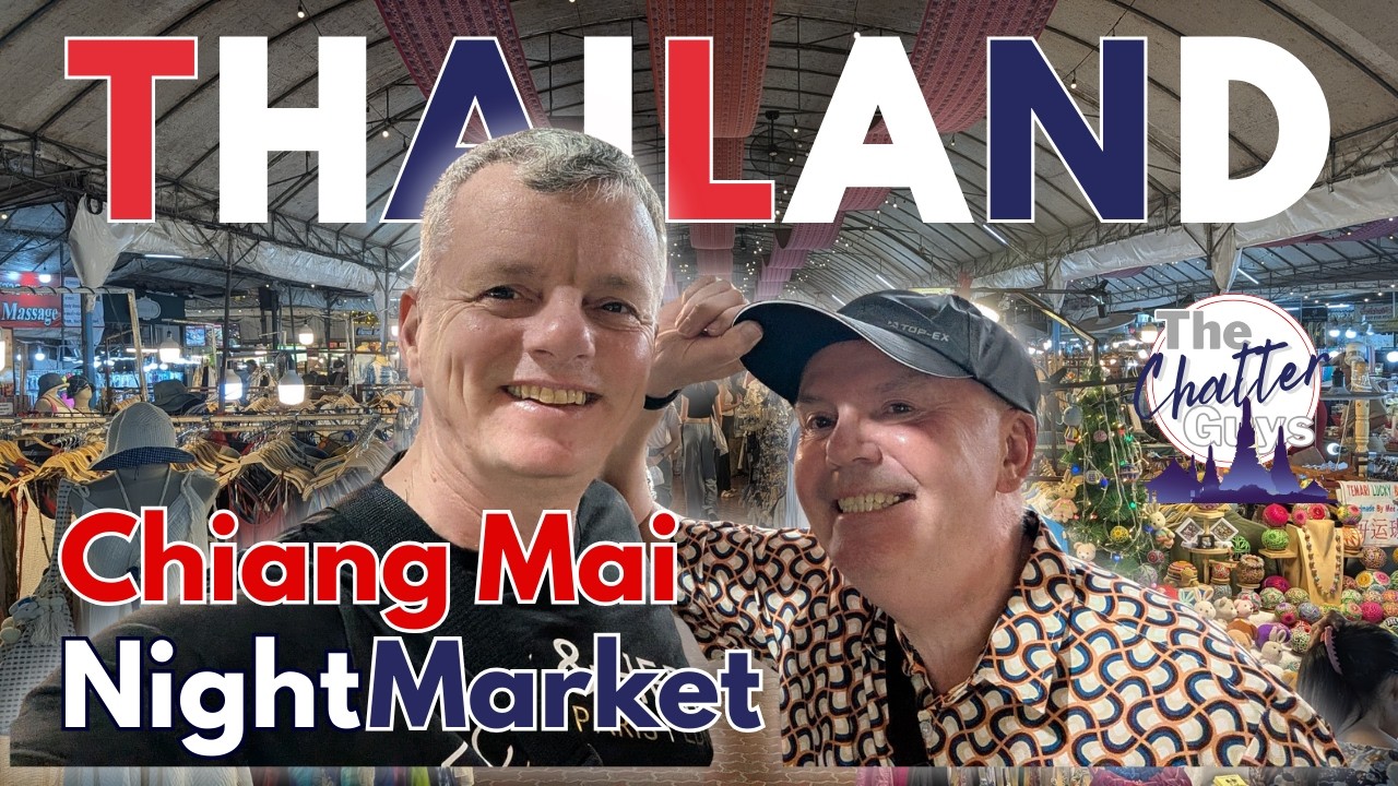 Yorkshire Lads Seeking a Chaing Mai Sausuage! - Anusarn Night Market, Thailand