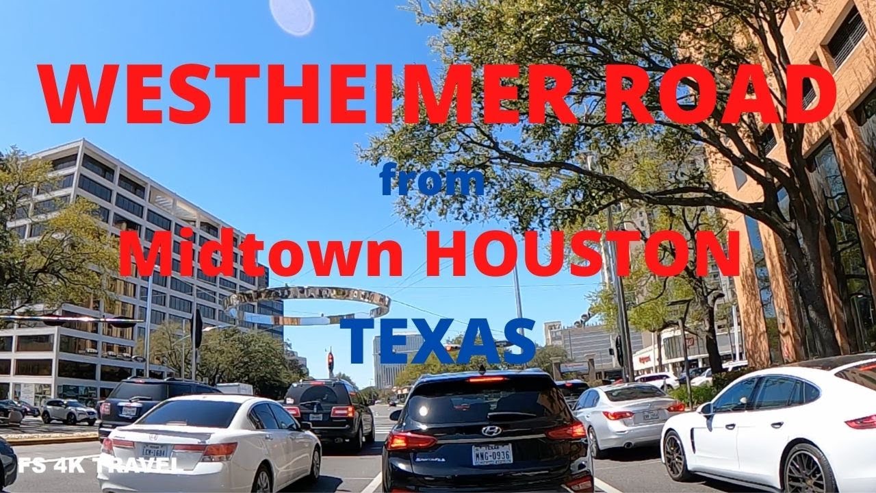 [4K] Daytime Driving WESTHEIMER ROAD HOUSTON TEXAS USA-DRIVE WITH ME | Virtual Drive | Travel Guide