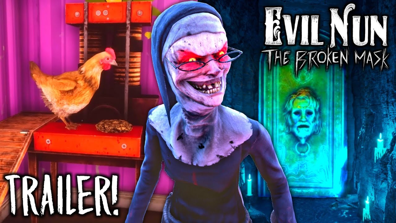 Evil Nun The Broken Mask — НОВЫЙ ОФИЦИАЛЬНЫЙ ТРЕЙЛЕР и НОВЫЕ СЕКРЕТЫ 😃 Розовая комната (English)