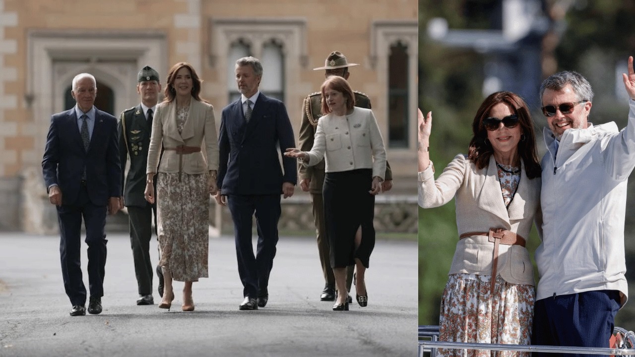 Король Фредерик и королева Мария произвели фурор на встрече с поклонниками на набережной Хобарта ...