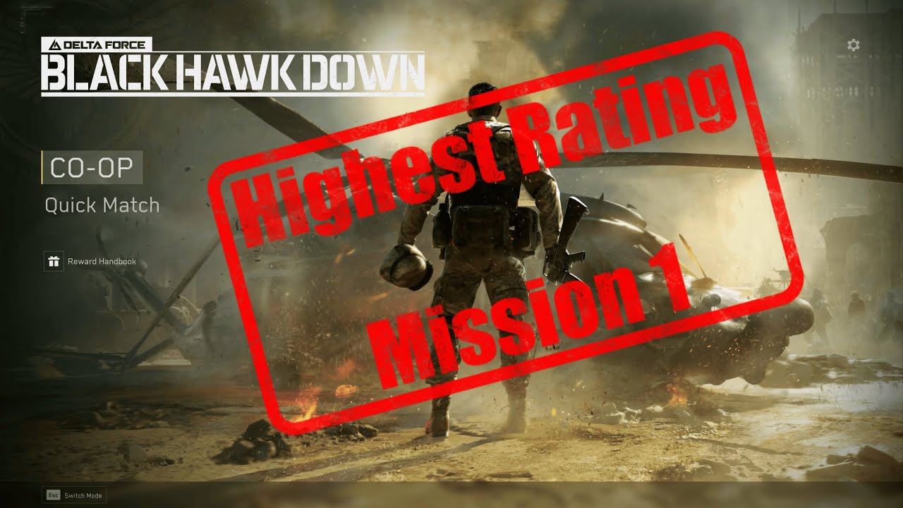 Delta Force: Black Hawk Down - Solo Highest Rating - Mission 1