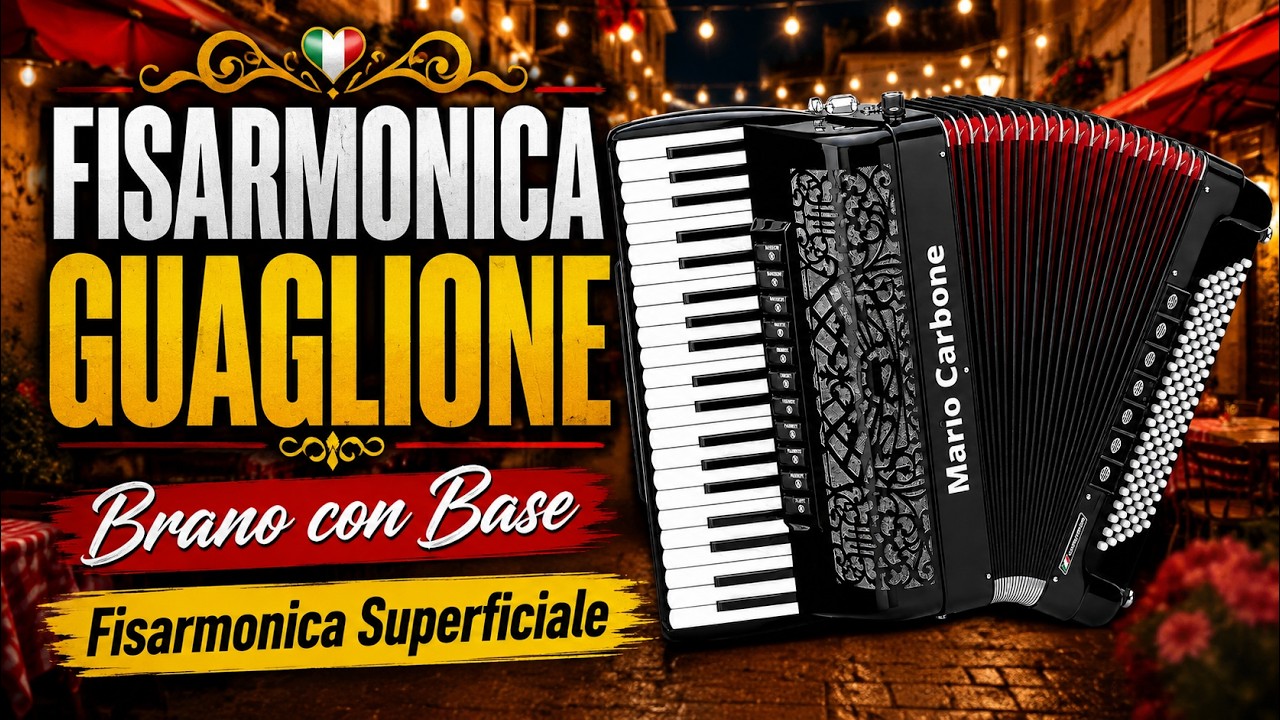 Fisarmonica - GUAGLIONE - Brano  con Base - Fisarmonica Superficiale -