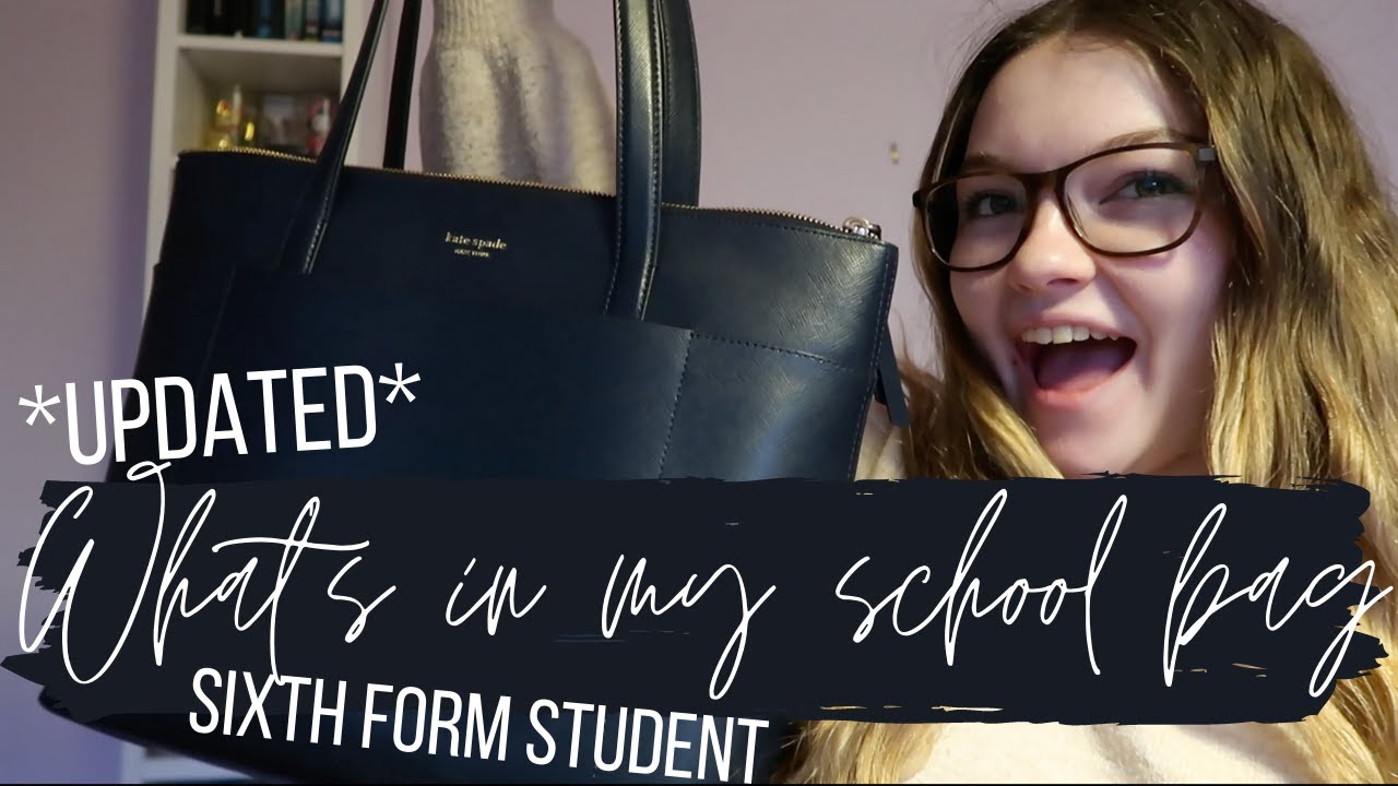 *UPDATED* What's in my school bag | Year 12 | Kate Spade tote