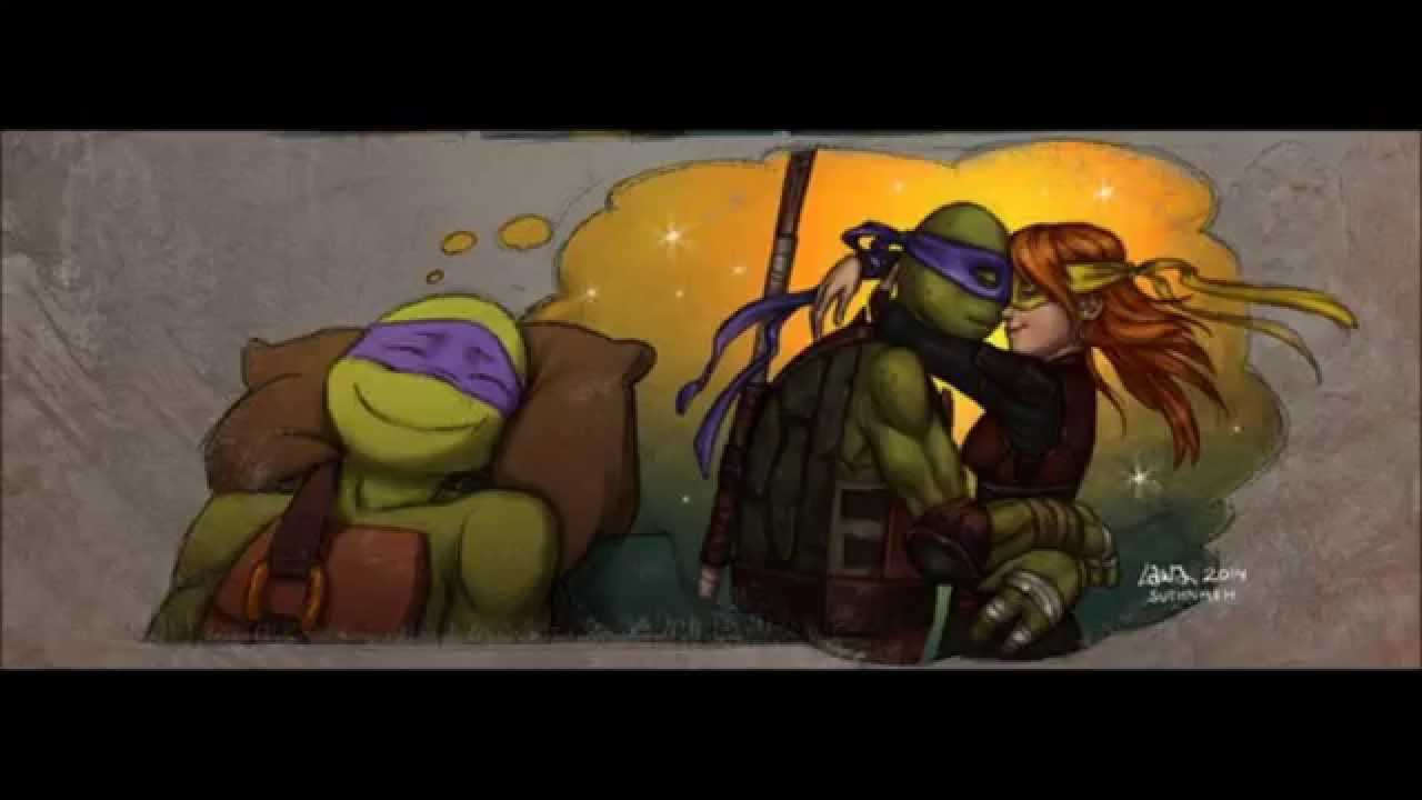 Tmnt 2012 Donnie and April. Comic Apriltello