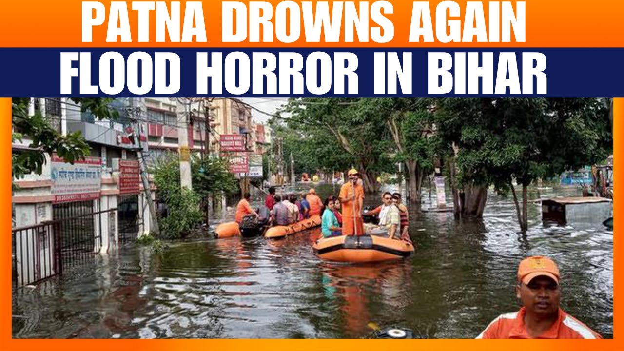 Patna Flooded After Torrential Rain | Ganga & Sone Overflow, Homes & Roads Submerged | News9