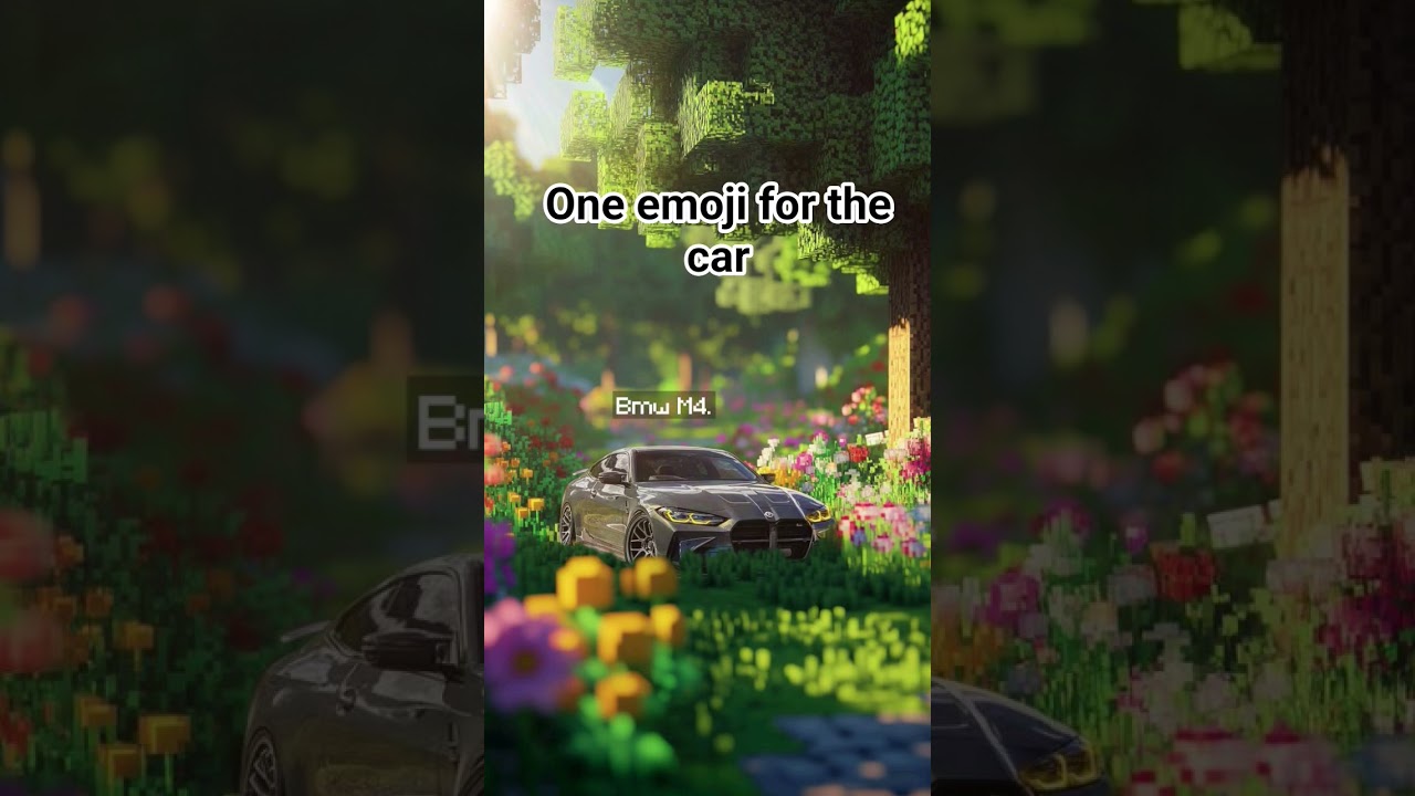 BMW M4 Recreated in Minecraft | Ultimate Block Car Edit”