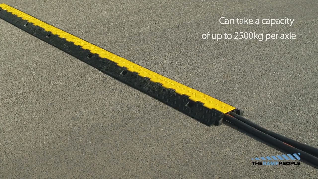 2-Channel Rubber Cable Protector - The Ramp People