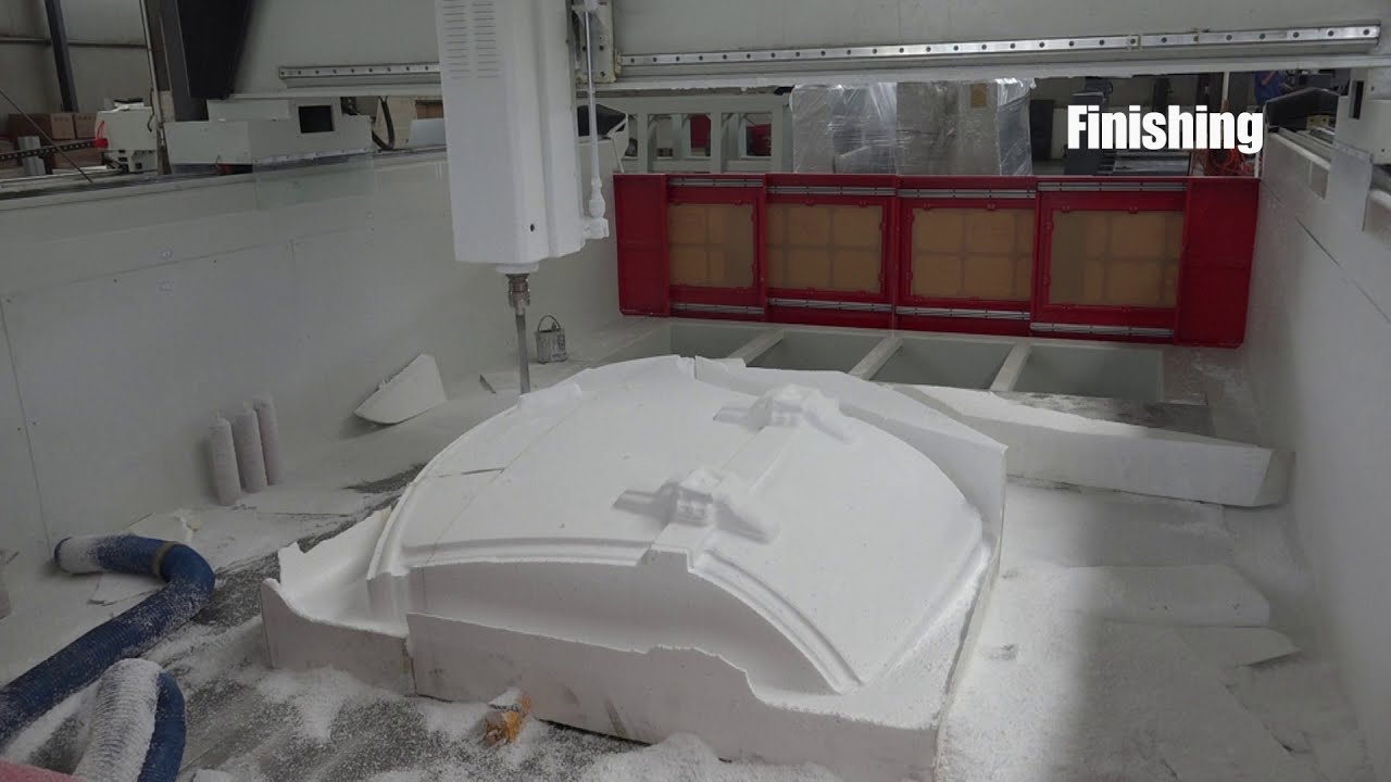 Car Hood EPO EPS Foam FRP Mold Making Milling CNC Machine 