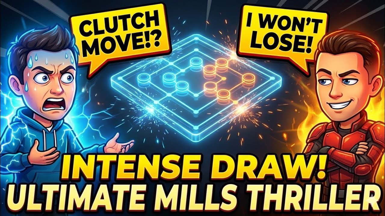Clutch Move Failed? Insane Intense Draw In Mills Game | Ultimate Strategy Battle