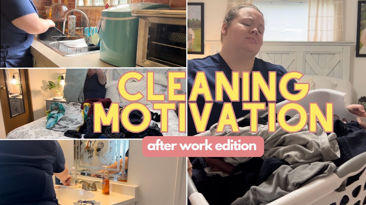 CLEANING MOTIVATION - AFTER WORK EDITION - MOBILE HOME CLEAN WITH ME