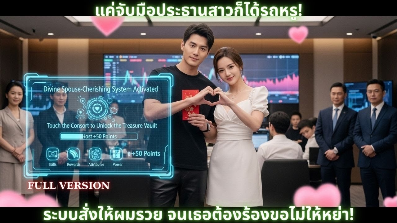 [ซีรีส์จีน] แค่จับมือประธานสาวก็ได้รถหรู! ระบบสั่งให้ผมรวย จนเธอต้องร้องขอไม่ให้หย่า!