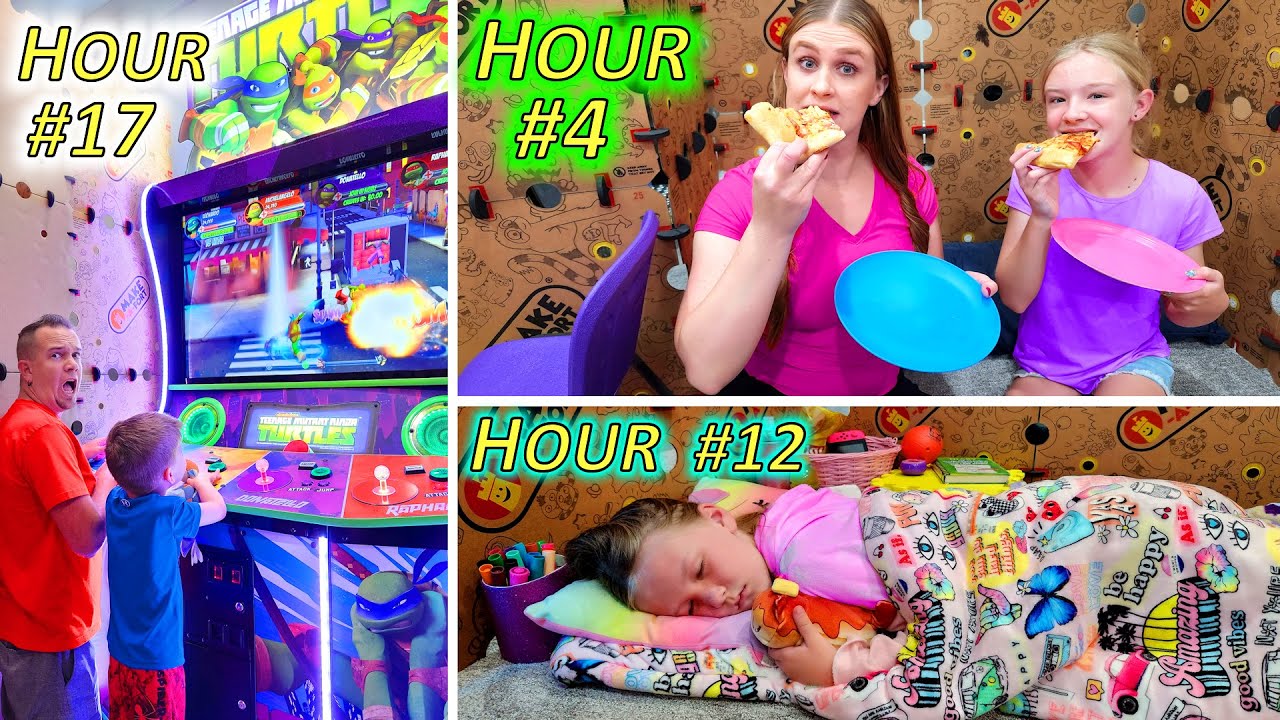 Locking My Family in a GIANT BOX FORT for 24 Hours!!!