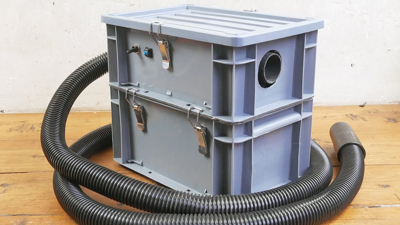 How to Make a Powerful Vacuum Cleaner using Turnover Box