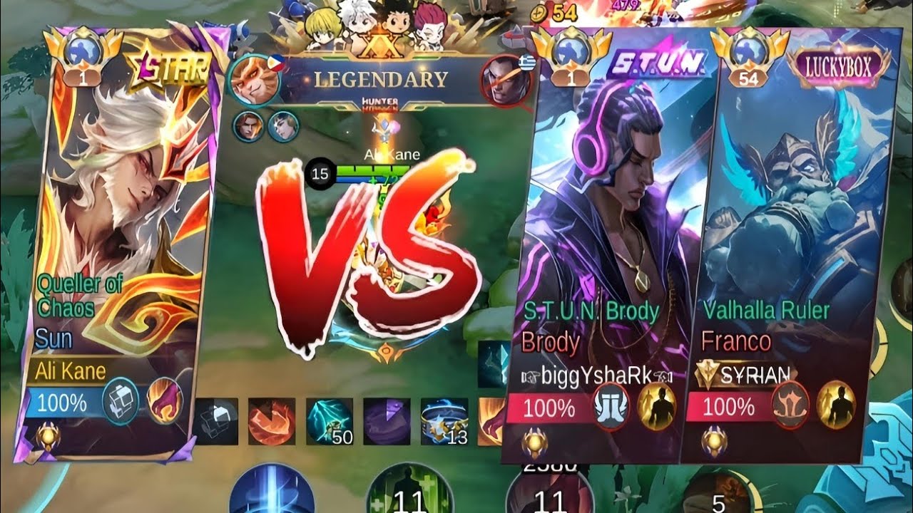 Top 1 global Sun vs Top global Brody and Franco in the match#Ali_Kane