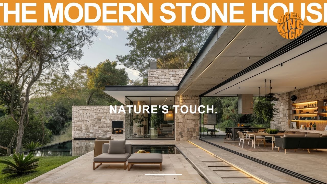 Beauty Harmony: Seamless Integration In Modern Stone Houses With The Addition Of Glass Extensions