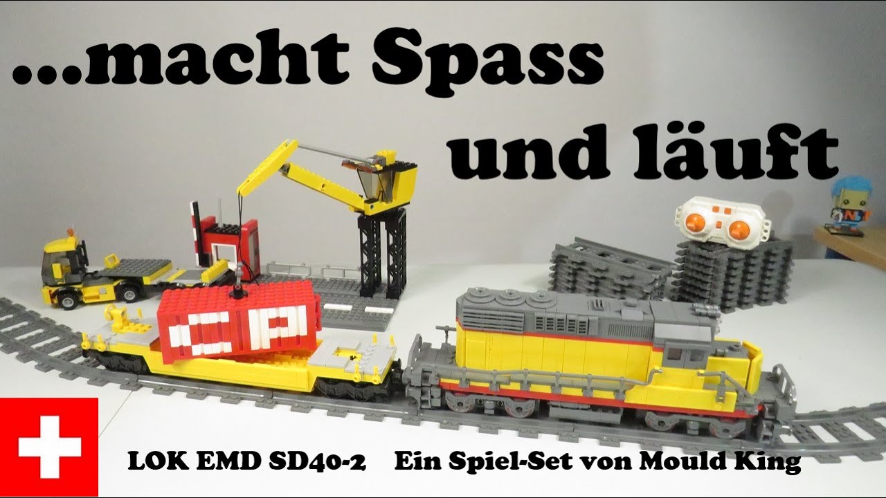 MOULD KING - 12027 - World Train - EMD SD40-2 - Junior Spiel-Set - Review