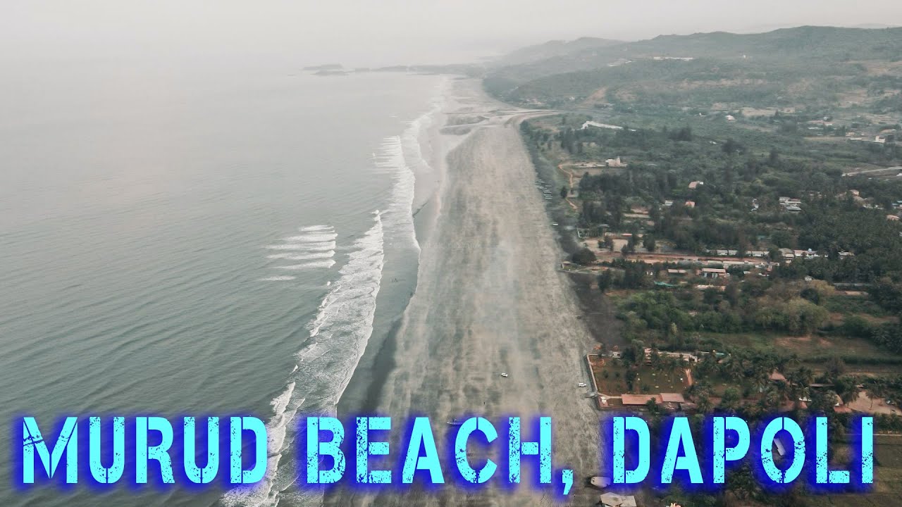 Drone shots of Maharashtra - Murud Beach, Dapoli