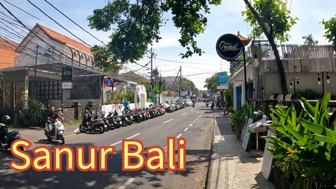 Sanur Bali Town Centre - Restaurants + Hotels on Jalan Danau Tamblingan