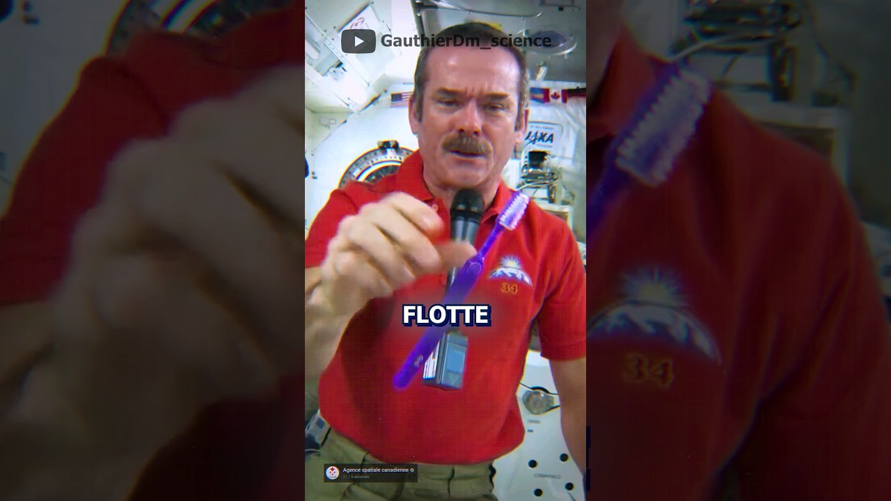 Comment se brosser les dents dans l'espace ? #science #astronaute #spatial #espace #education