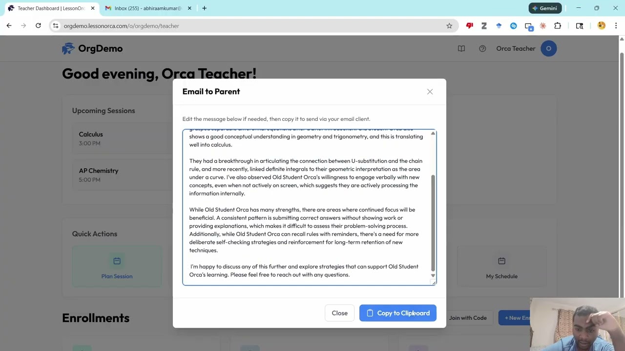 How to send parent reports