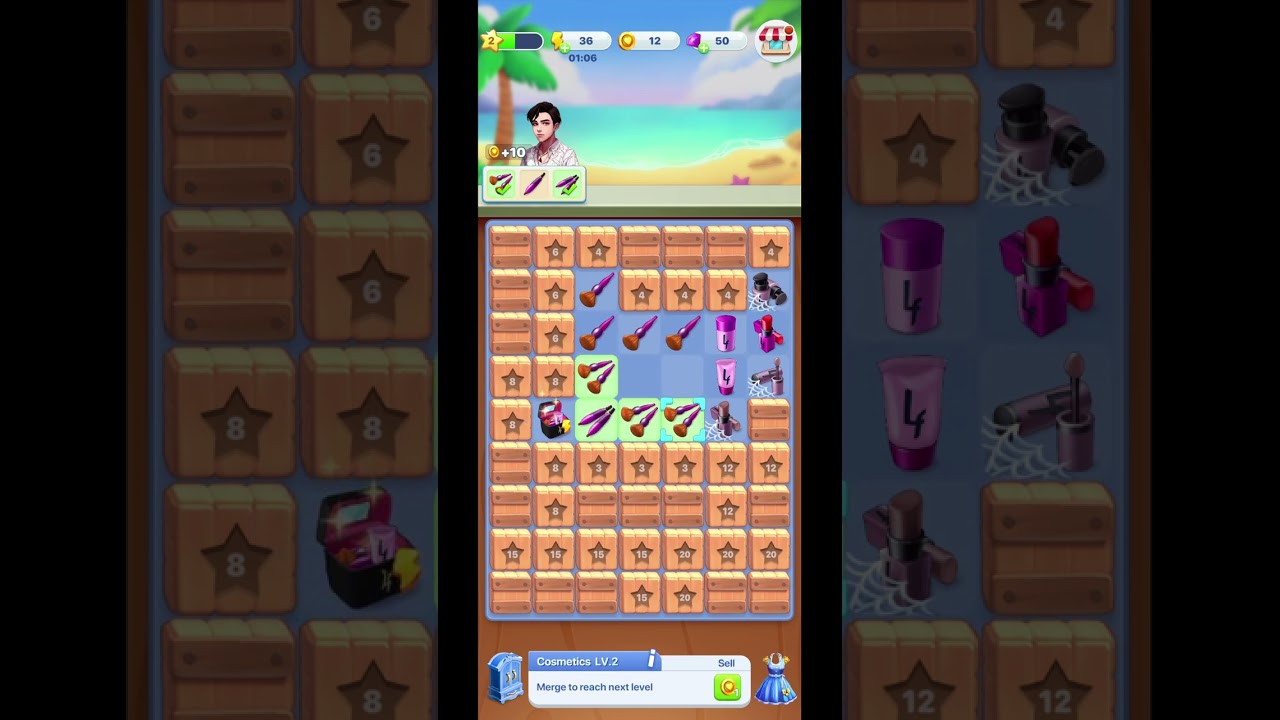 Merge Lover Level 1~4 with Puzzle_Daddy