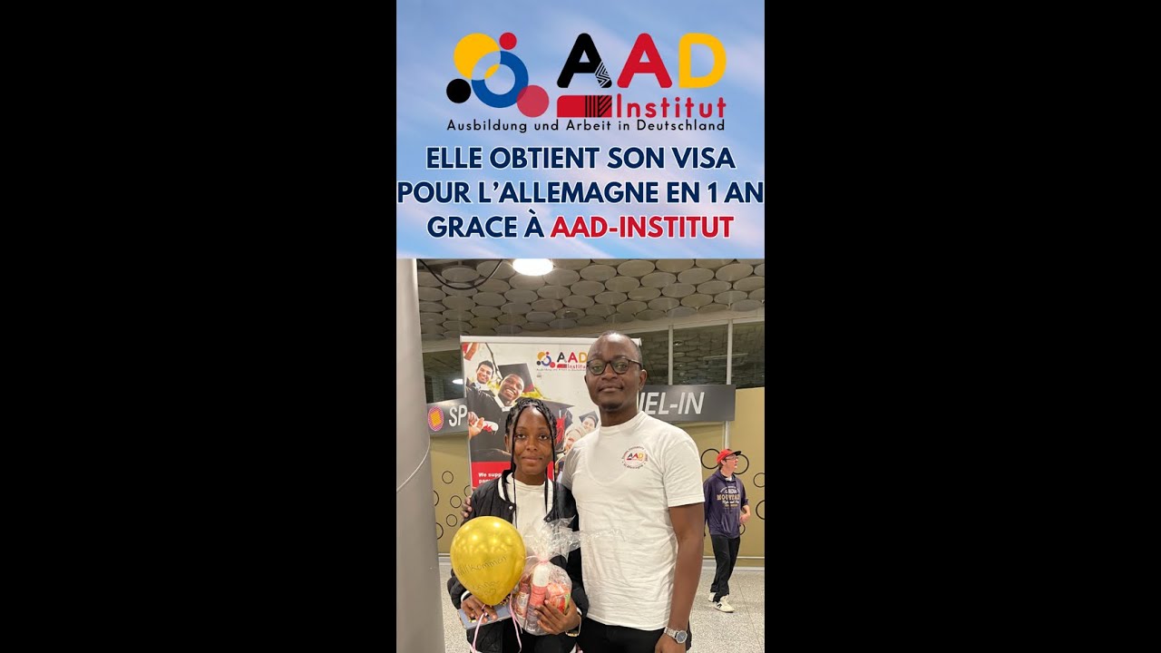 𝐄𝐥𝐥𝐞 𝐨𝐛𝐭𝐢𝐞𝐧𝐭 𝐬𝐨𝐧 𝐕𝐈𝐒𝐀 𝐩𝐨𝐮𝐫 𝐥’𝐀𝐥𝐥𝐞𝐦𝐚𝐠𝐧𝐞 𝐞𝐧 𝟏 𝐚𝐧 𝐠𝐫𝐚̂𝐜𝐞 𝐚̀ @aad-institut✈️🇩🇪