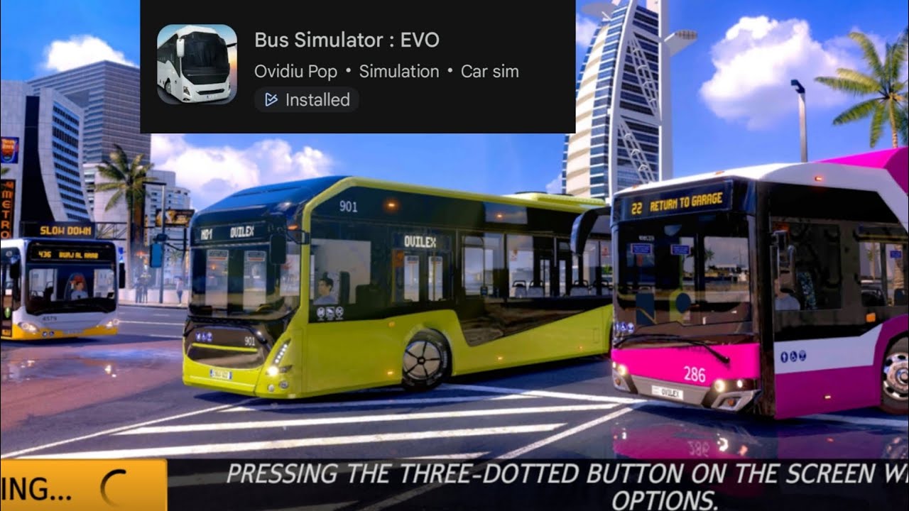 Dubai bus driver game play video (game for you) Bus Simulator: EVO