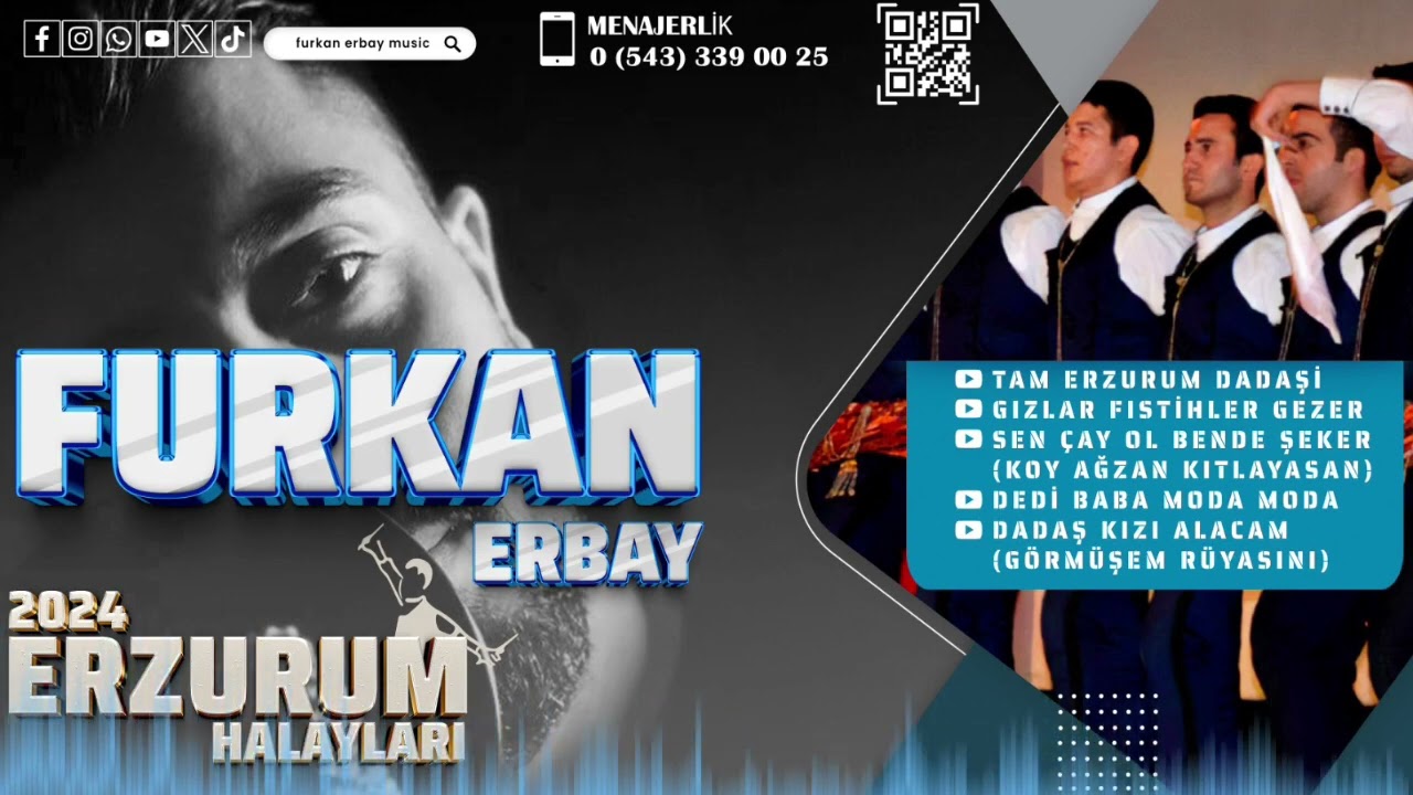 Tam Erzurum Dadaşi, Gızlar Fıstihler Gezer, Sen Çay Ol Bende Şeker - Furkan Erbay 2024 Oyun Havaları