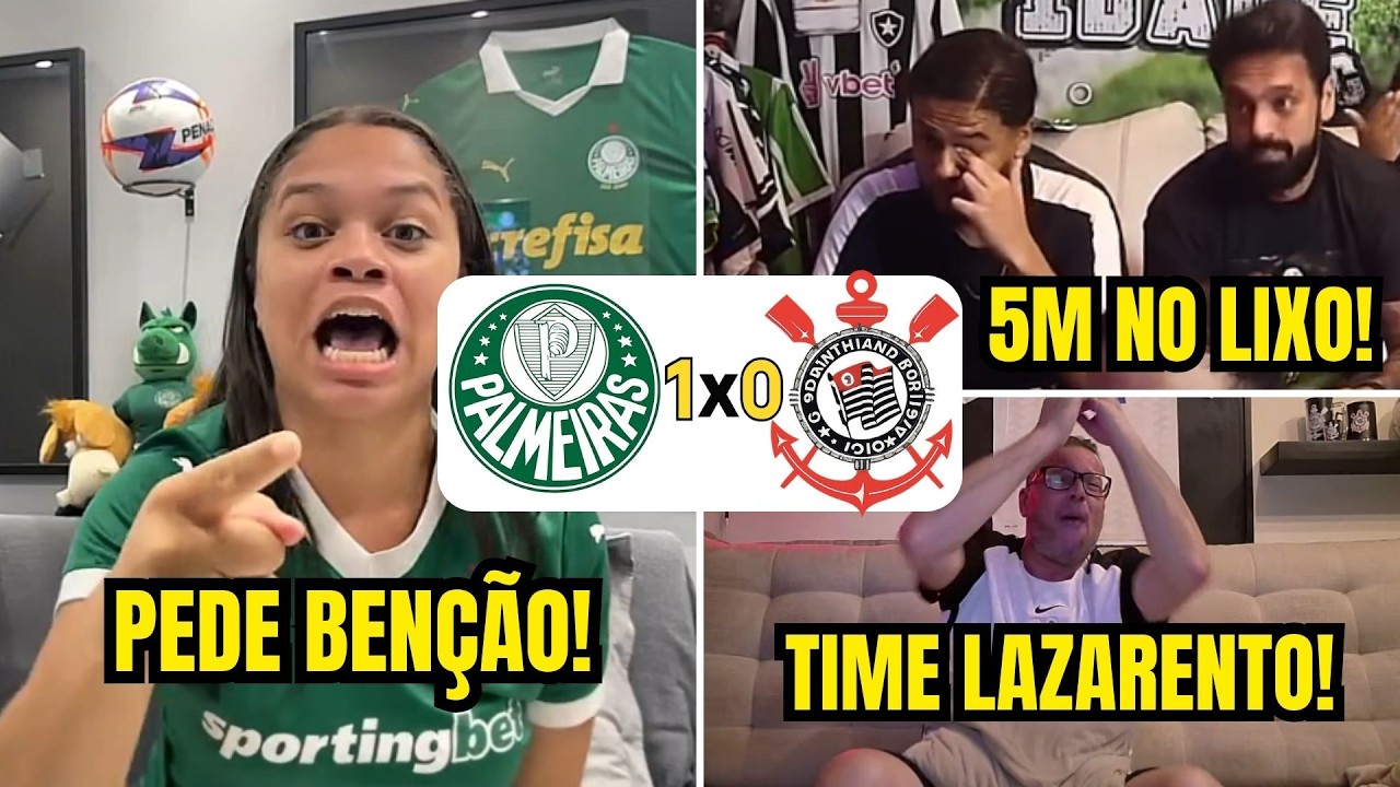 REACT PALMEIRAS CALA O TIMÃO! FLACO LÓPEZ DECIDE O DÉRBI: REACT PALMEIRAS 1X0 CORINTHIANS
