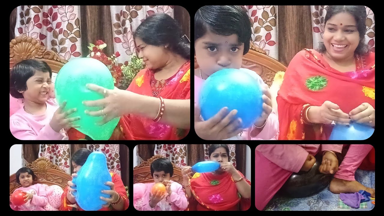 Balloons blowing &bursting video//request video//sit to pop//funny😜 video//trending video