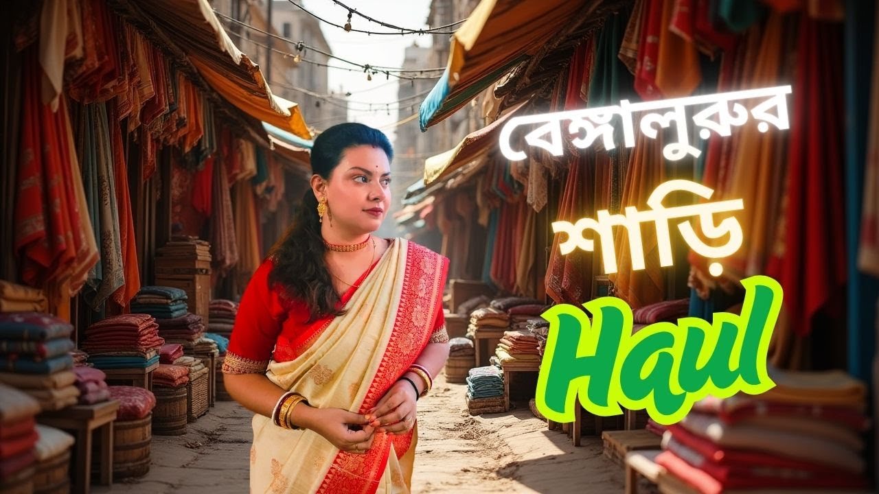 Bengaluru Saree Market - Shopping Haul - 2025 - Odd Couple