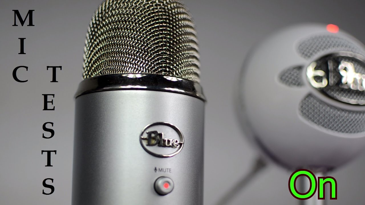Blue Yeti vs Blue Snowball Ice USB microphone audio & sound test
