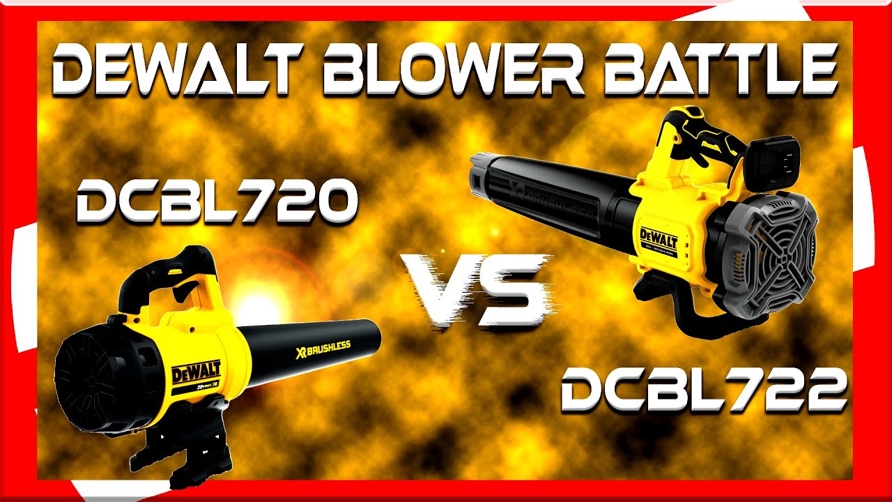 DeWalt Blower Battle / Review | DCBL720 vs. DCBL722 | Which one is better? Dewalt blower. battery
