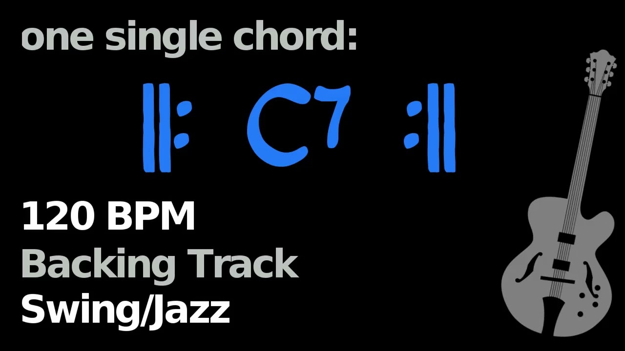 C7 (120 BPM, swing/jazz, one single chord) Backing Track