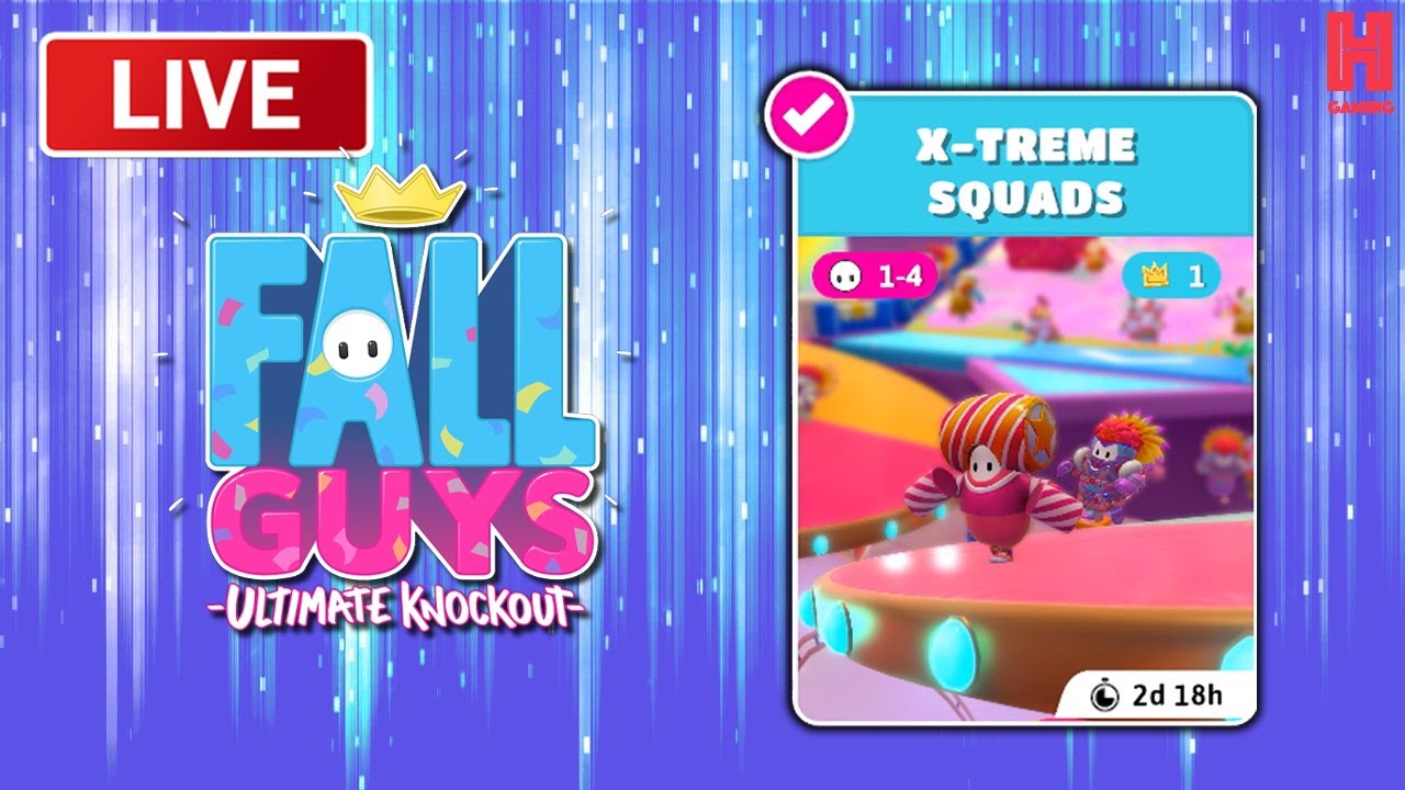 Fall Guys X-TREME SQUADS SHOW with Subscribers - Live Stream