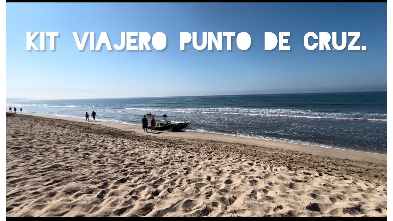 Kit viajero , para bordar  en la playa .