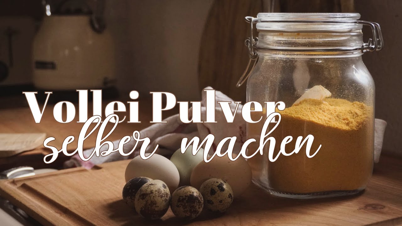 Eier haltbar machen - Trockenei Pulver für den Vorrat zum Kochen & Backen einfach selber machen