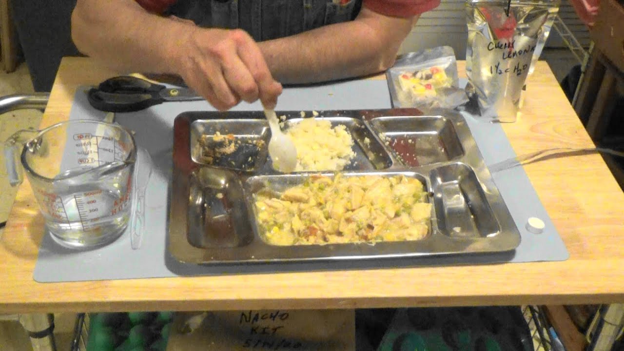 Meal In A Mylar Bag Chicken Pot Pie And Biscuits MRE Ep97