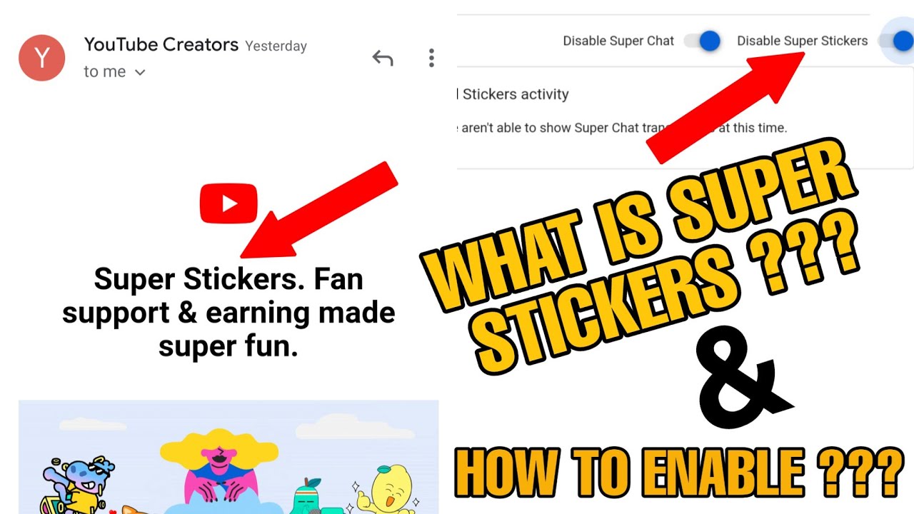 What Is Super Stickers ??? How To Enable Super Stickers On Channel | YouTube Latest Update 2019