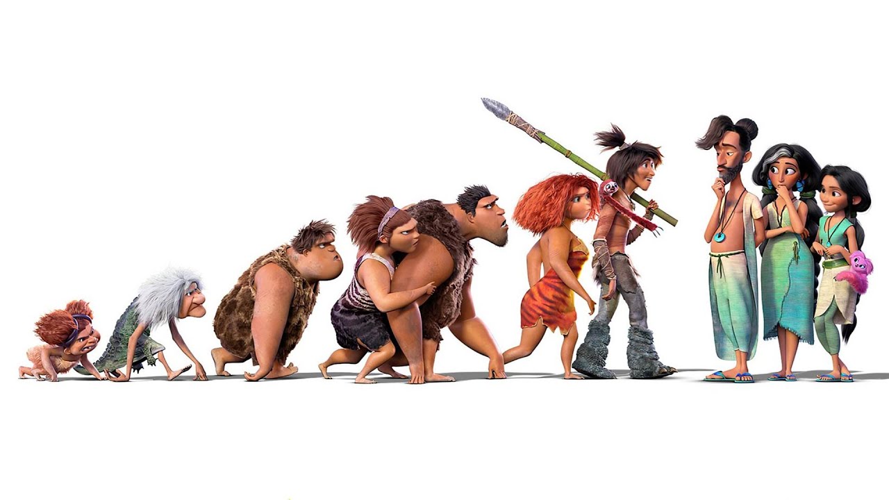 شاب ذكي ينقذ اخر عائلة حجرية علي الكوكب ثم يقابل جيرانه المختفيين من سنين الملخص الكامل لCroods 1+2
