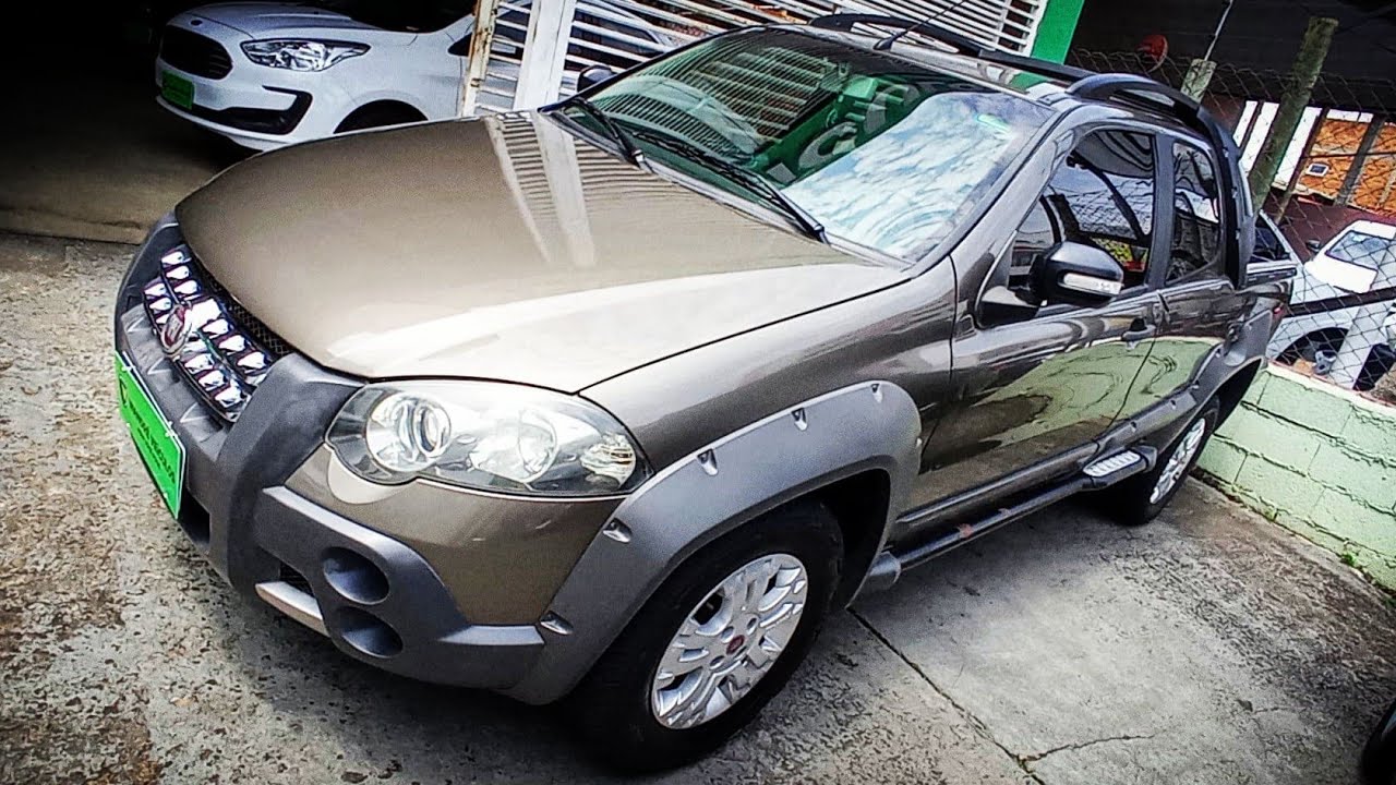 FIAT STRADA ADVENTURE 1.8 FLEX 2010 CABINE DUPLA SUPER CONSERVADA BANCOS EM COURO 🥰😍