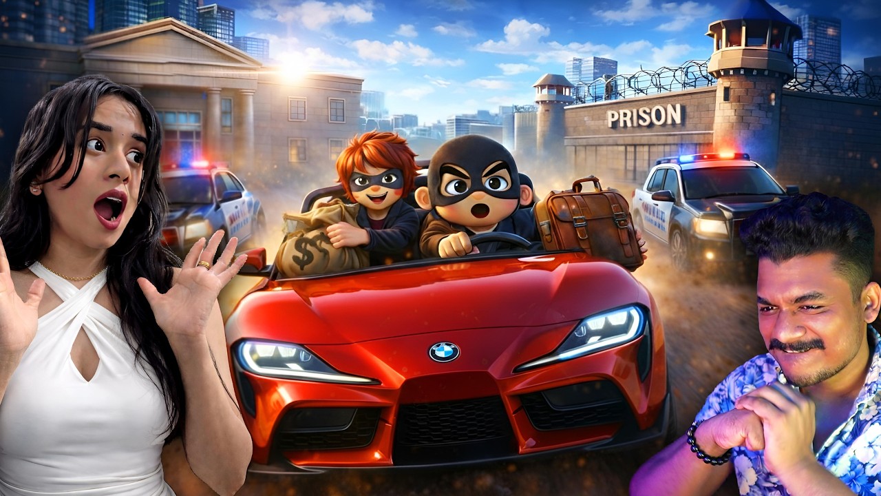 GTA JAILBREAK ESCAPE IN ROBLOX GONE WRONG!!😱💰 @maalbro