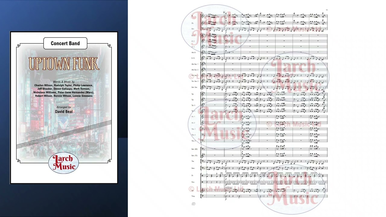 LMAM097 Uptown Funk for Concert Band - Mark Ronson Ft. Bruno Mars