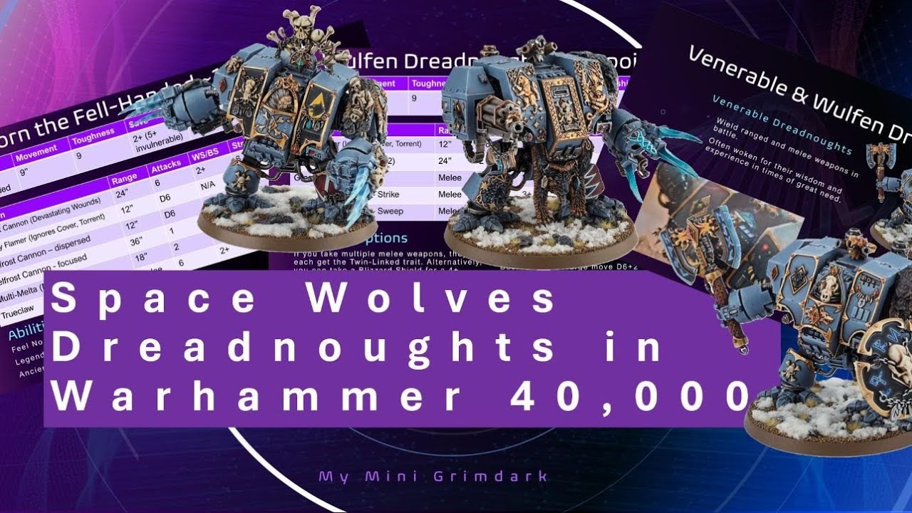 Space Wolves Dreadnoughts unit Deep Dive | Datasheet and Abilities for Warhammer 40,000 10th Edition