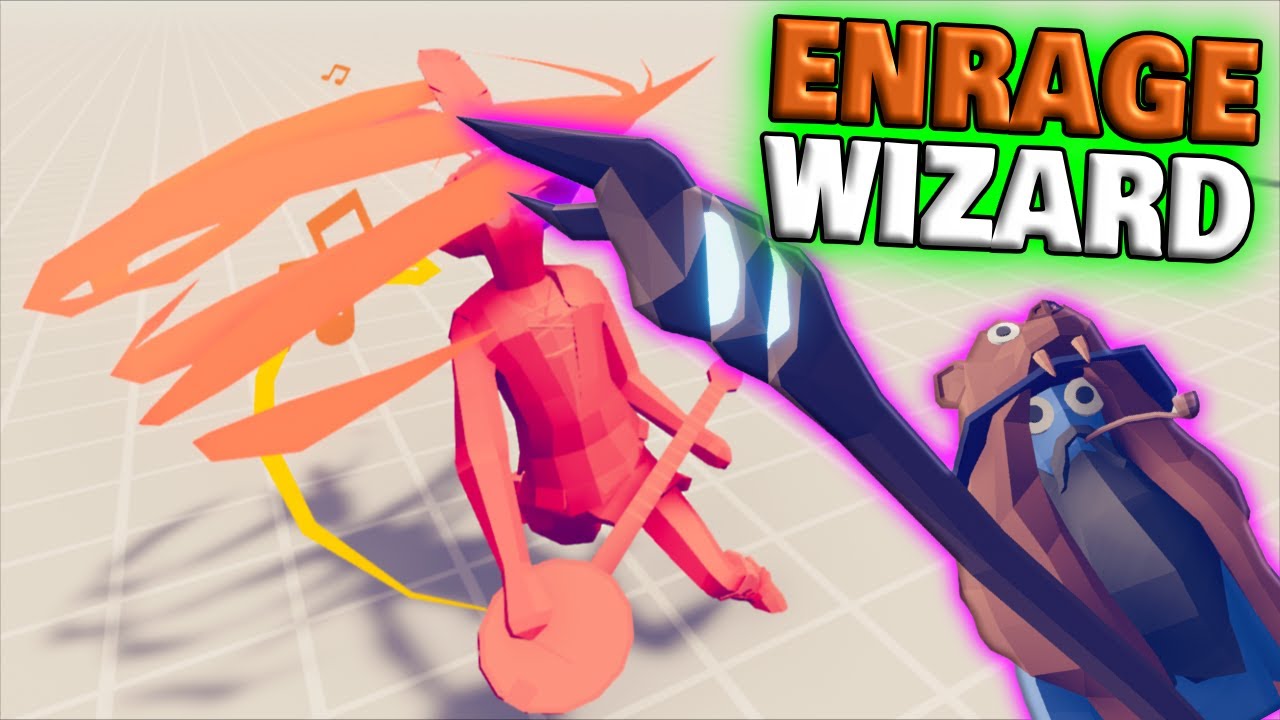 Provoking😡 Enrage Wizard vs Every Unit 1v1 #1- TABS Unit Creator Update Mod Gameplay