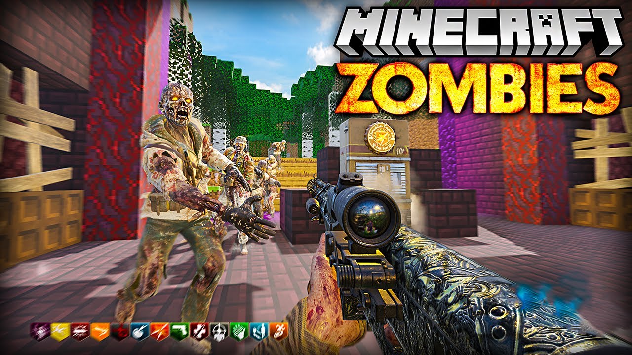 Лестница в Эфир Карта зомби для MINECRAFT... (Black Ops 3)