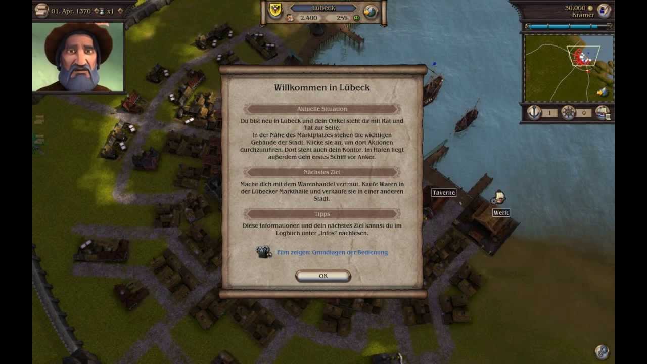 Let's Play: Patrizier 4 #1 Auf zur Hanse [HD]