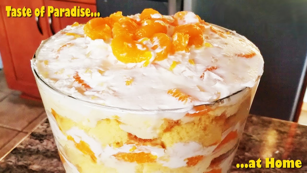 Mandarin Orange Tropical Dessert - a taste of paradise in your kitchen!