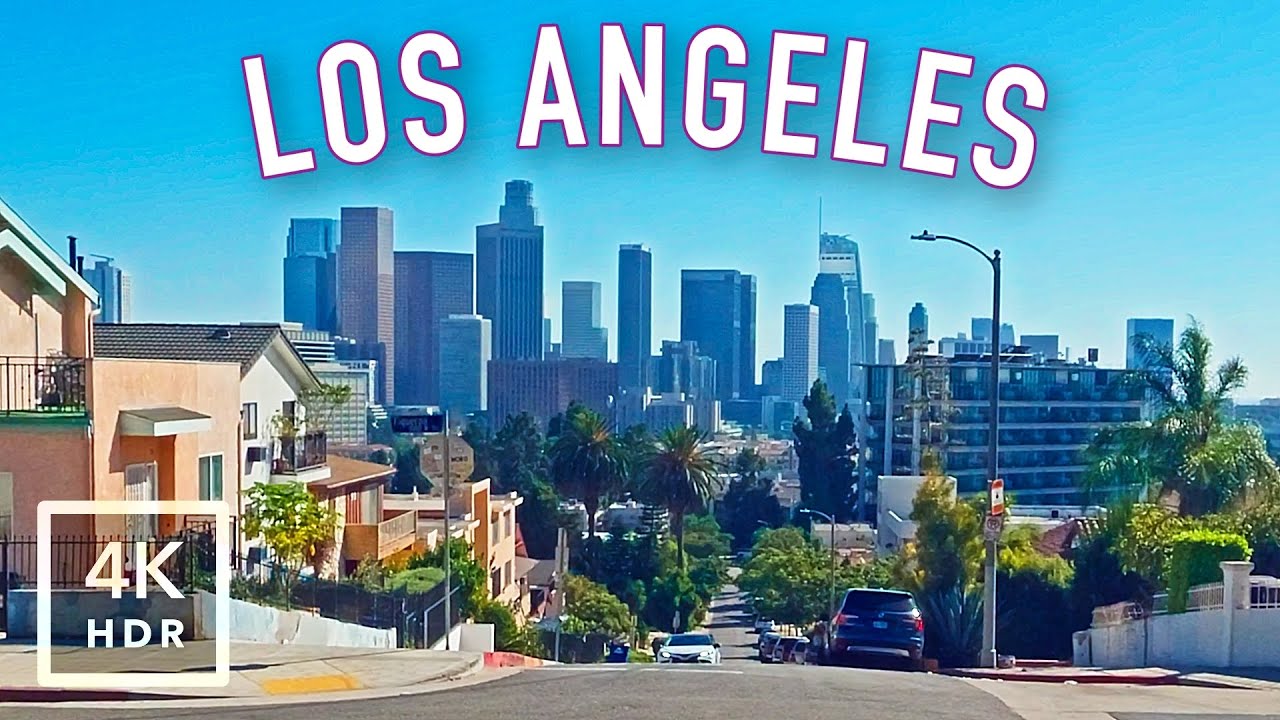 Downtown Los Angeles Drive – DTLA Contrasts: From Bunker Hill to Skid Row [4K HDR]